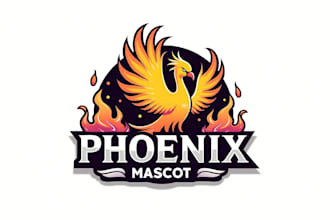 design unique phoenix logo for you in just two days
