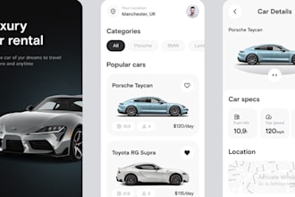 build on demand car marketplace app, car rental app,  car luxury app, car app