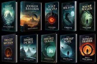 design book covers for fantasy, sci fi, non fiction, horror