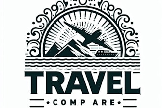 design professional travel  logo