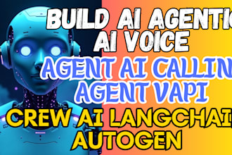 build ai agentic ai voice agent ai calling agent vapi crew ai langchain autogen