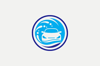 do bold automotive logo for car washes and racing brands