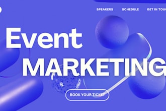 do event promotion and manage eventbrite, webinar, concert website promotion