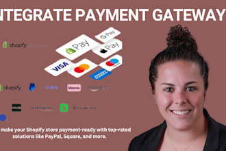 create and integrate verified shopify payment gateway stripe wise paypal grey