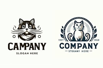 make a high quality cat logo