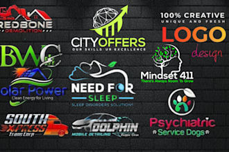design flat modern, premium creative, trendy business logo design or favicon