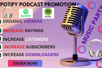 do spotify podcast promotion to USA audience to gain streamers and downloads