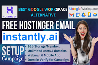 set up free business email, hostinger mail, alternative to google workspace