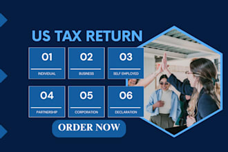 prepare and efile US tax returns for llc, individual, business 1040, 1120, 1065
