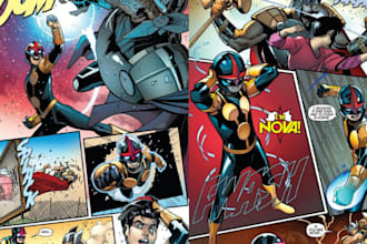 draw superhero marvel dc cartoon character illustration comic book graphic novel