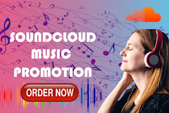 do real and organic soundcloud promotion for music track