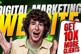 create professional digital marketing agency website