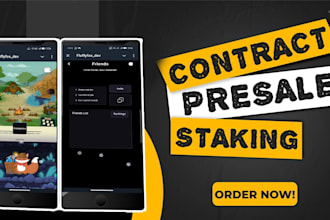 be web3 dapp, blockchain developer crypto, dex, staking, presale game