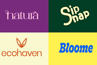 create clean minimalist logo for your business