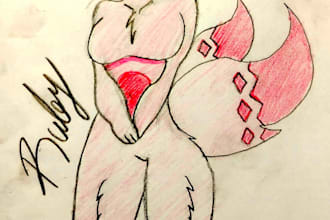 create vibrant cartoon furry art for you