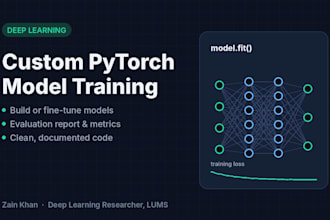build and train custom deep learning models in pytorch