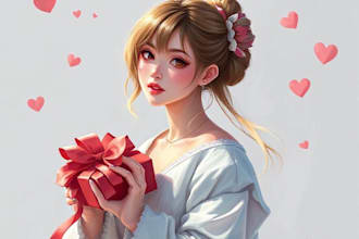 draw your picture like a digital oil painting portrait gift