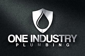 design modern plumbing logo for you
