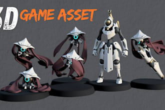 create, port 3d game assets and objects for any game engine