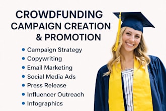 do kickstarter and indiegogo  crowdfunding campaign creation and promotion