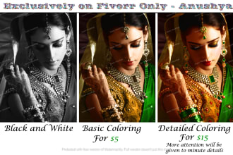turn black and white photos into color photos