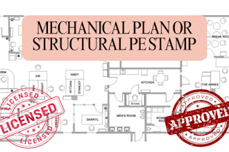 do tx, vt, VA, ca, dc, wy mechanical or structural pe stamp