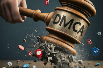 send dmca takedown notice ig,fb,yt,x,tiktok,reddit,google under dmca