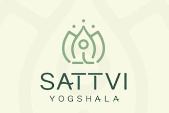 create professional branding unique yoga logo design