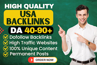 provide high quality USA backlinks dofollow forum blog