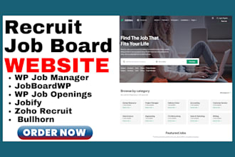 design job board recruitment website job board job portal staffing website