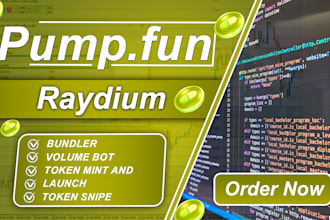 build a custom solana bot for pumpfun raydium token2022 tax tokens and more