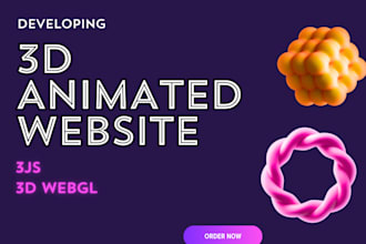 develop 3d animated website using threejs, webgl, gsap and nextjs