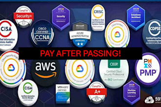 pass AWS, azure, istqb, oci, comptia, gcp, cisco, scrum, psm, prince2, pmi