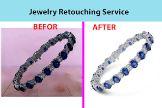 do professional jewelry photo retouching and editing services