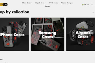 build profitable screen protector shopify website phone cases store wireless