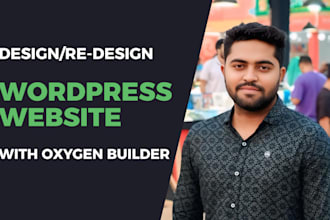 design redesign wordpress website with oxygen builder