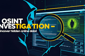 do investigation on any organization for you, osint, due diligence, risk mgmnt