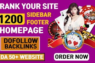 make 10 dofollow homepage sidebar blogroll backlinks
