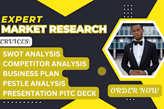 do market research swot analysis competitor analysis business plan for business