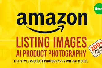 create ai generated product photography with model and amazon listing