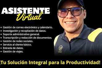 seré tu asistente virtual general, organización y eficiencia