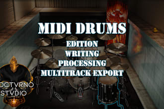edit or write your midi drum tracks