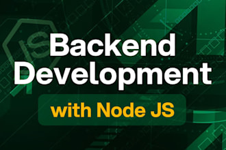 be your node js developer for backend and apis