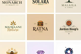 create a unique, modern, and aesthetic logo for your business, brand, web
