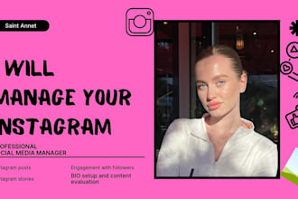 be your social media manager and content creator