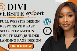 be your divi expert for wordpress divi website using divi builder, divi theme