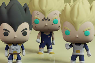 make a customized funko model style for you
