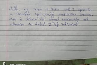 write academic notes etc