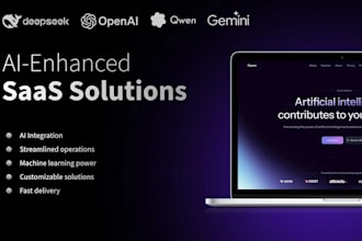 develop ai chatgpt web application, ai saas app, ai chatbot and ai software
