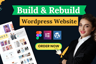 rebuild wordpress website, redesign wordpress website, do website development